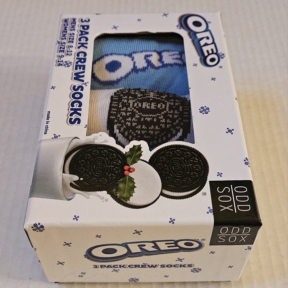 ODDSOX 3 PACK OREO SOCKS NIP - Picture 6 of 8